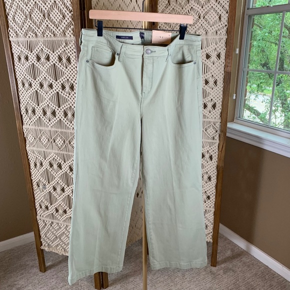 NYDJ wide leg size 16 light sage green NWT - Picture 1 of 10